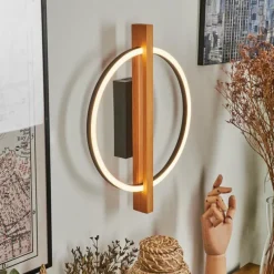 Luminaires Scandinaves-hofstein Applique murale Carcano LED Écru, Noir, 1 lumière