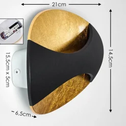 Lampes Dorées-hofstein Applique murale Carmans LED Blanc, 1 lumière