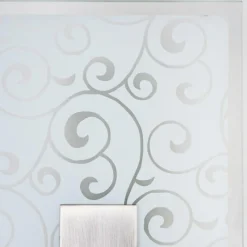 hofstein Applique murale carrée Acier inoxydable, Blanc, 1 lumière