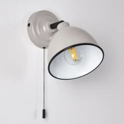 Lampes Vintages & Rétros-hofstein Applique murale Catharine Gris, 1 lumière