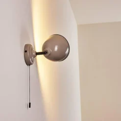 Lampes Vintages & Rétros-hofstein Applique murale Catharine Gris, 1 lumière