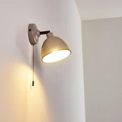 Lampes Vintages & Rétros-hofstein Applique murale Catharine Gris, 1 lumière