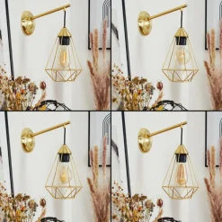 Lampes Vintages & Rétros-hofstein Applique murale Cenova Laiton, 1 lumière