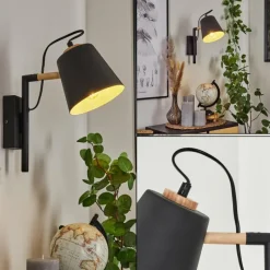 Luminaires Scandinaves-hofstein Applique murale Cerrizal Écru, Noir, 1 lumière
