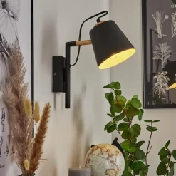 Luminaires Scandinaves-hofstein Applique murale Cerrizal Écru, Noir, 1 lumière