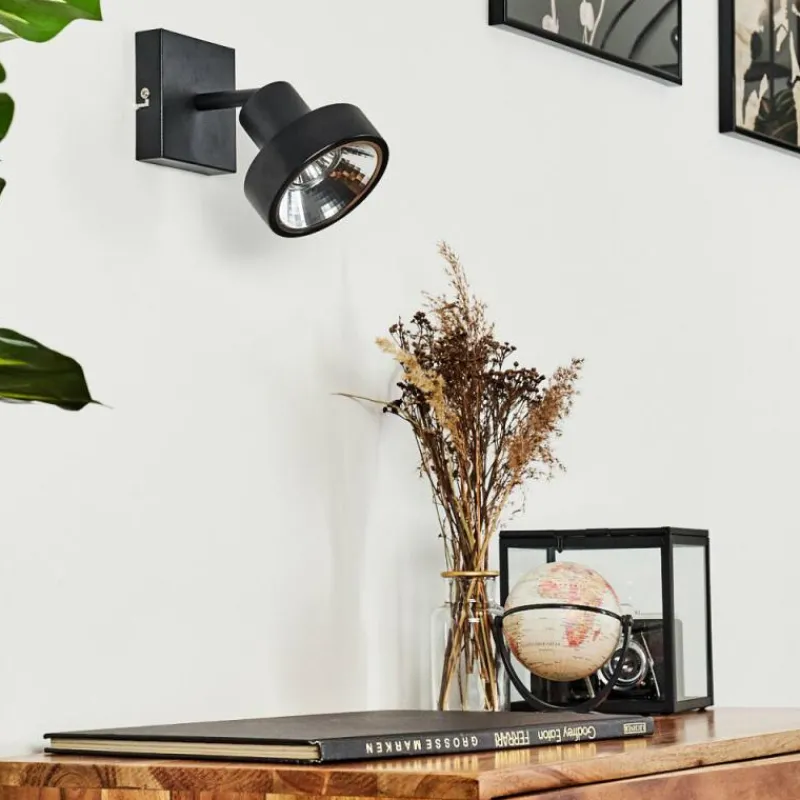 Lampes Industrielles-hofstein Applique murale Chagres Noir, 1 lumière