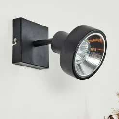 Lampes Industrielles-hofstein Applique murale Chagres Noir, 1 lumière