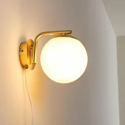 hofstein Applique murale Chemung Laiton, 1 lumière