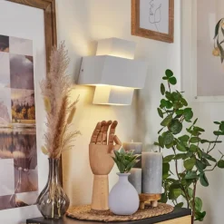 hofstein Applique murale Chipo Blanc, 1 lumière