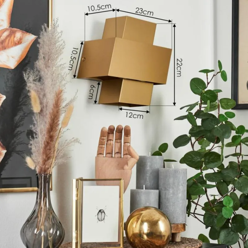 Lampes Dorées-hofstein Applique murale Chipo Or, 1 lumière