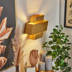 Lampes Dorées-hofstein Applique murale Chipo Or, 1 lumière