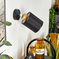 Lampes En Tissu-hofstein Applique murale Chiuvi Chrome, Écru, Noir, Blanc, 1 lumière