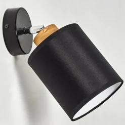 Lampes En Tissu-hofstein Applique murale Chiuvi Chrome, Écru, Noir, Blanc, 1 lumière