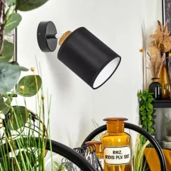 Lampes En Tissu-hofstein Applique murale Chiuvi Chrome, Écru, Noir, Blanc, 1 lumière