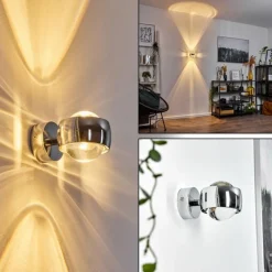 hofstein Applique murale chrome Sapri Chrome, 1 lumière