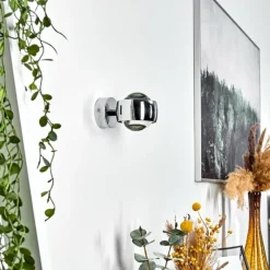 hofstein Applique murale chrome Sapri Chrome, 1 lumière