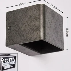 hofstein Applique murale Chuitna LED Nickel mat, 1 lumière