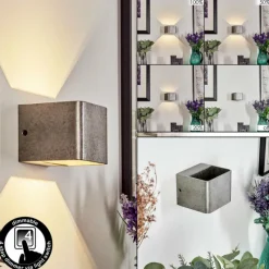 hofstein Applique murale Chuitna LED Nickel vieilli, 1 lumière