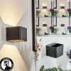 hofstein Applique murale Chuitna LED Noir, 1 lumière