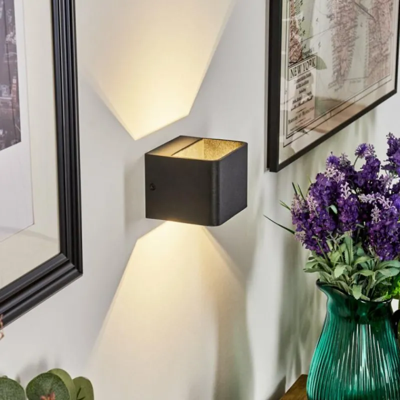 hofstein Applique murale Chuitna LED Noir, 1 lumière