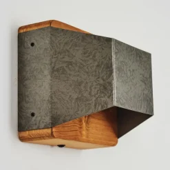 Lampes Industrielles-hofstein Applique murale Clarens LED Brun, Blanc, 1 lumière