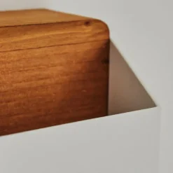 Lampes Industrielles-hofstein Applique murale Clarens LED Brun, Blanc, 1 lumière