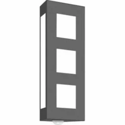 Luminaires CMD Applique murale CMD Aqua Trilo Anthracite, 2 lumières, Détecteur de mouvement