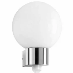Luminaires CMD Applique murale CMD Aqua Ball Acier inoxydable, 1 lumière, Détecteur de mouvement