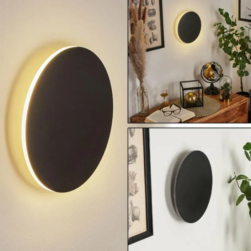 hofstein Applique murale Comallo LED Noir, Blanc, 1 lumière