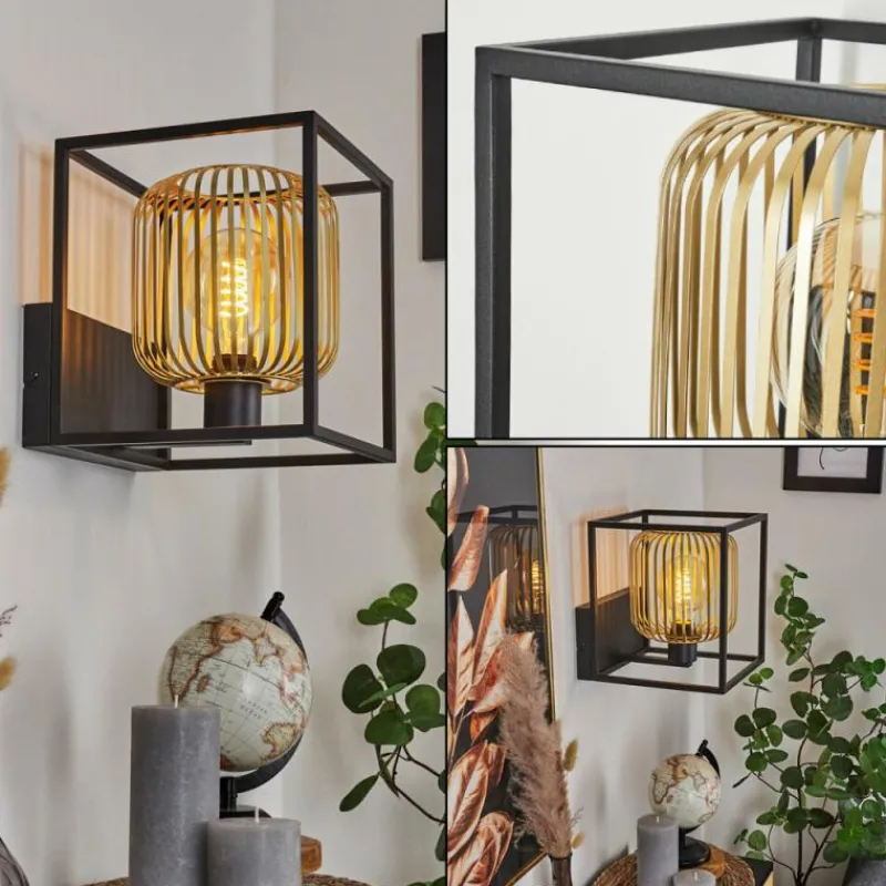 Lampes Industrielles-hofstein Applique murale Contumil Noir, 1 lumière