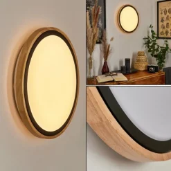 Luminaires Scandinaves-hofstein Applique murale Corinto LED Écru, Noir, 1 lumière