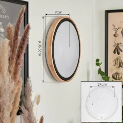 Luminaires Scandinaves-hofstein Applique murale Corinto LED Écru, Noir, 1 lumière