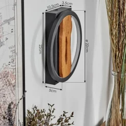 hofstein Applique murale Cornol LED Écru, Noir, 1 lumière