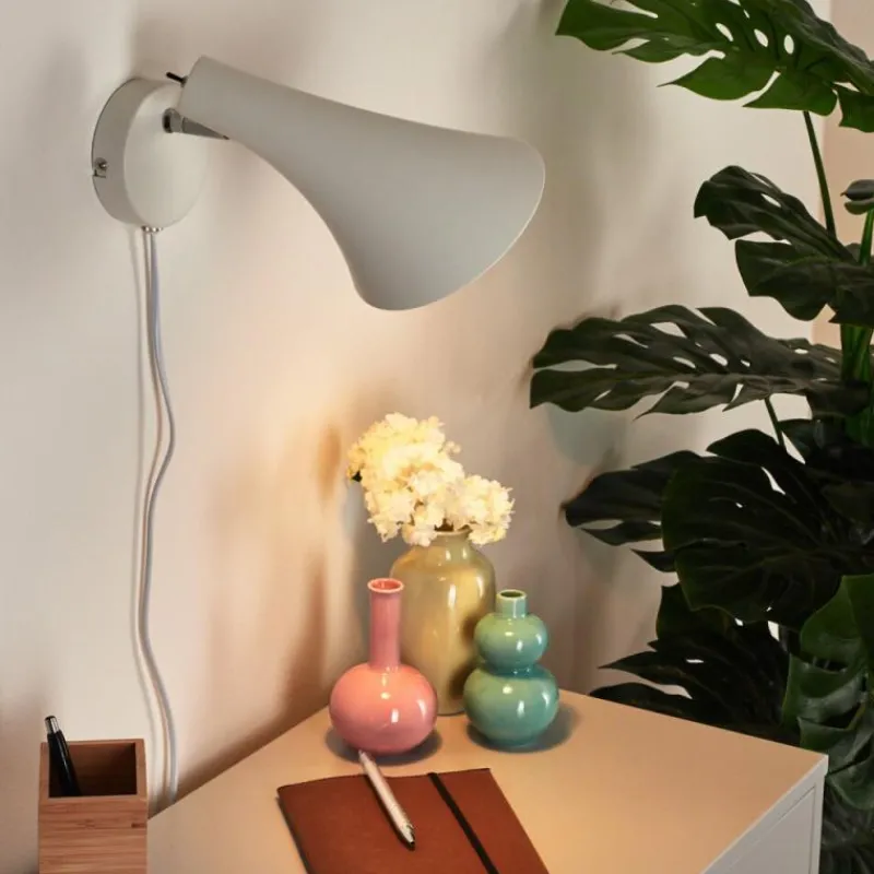 hofstein Applique murale Corralcay Chrome, Blanc, 1 lumière