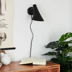 Luminaires Scandinaves-hofstein Applique murale Corralcay Chrome, Noir, 1 lumière