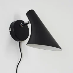 Luminaires Scandinaves-hofstein Applique murale Corralcay Chrome, Noir, 1 lumière