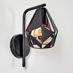 Lampes Vintages & Rétros-hofstein Applique murale Corralejo Cuivre, Noir, 1 lumière