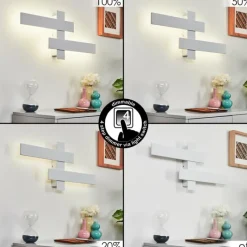 hofstein Applique murale Cuchara LED Blanc, 2 lumières