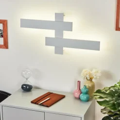 hofstein Applique murale Cuchara LED Blanc, 2 lumières