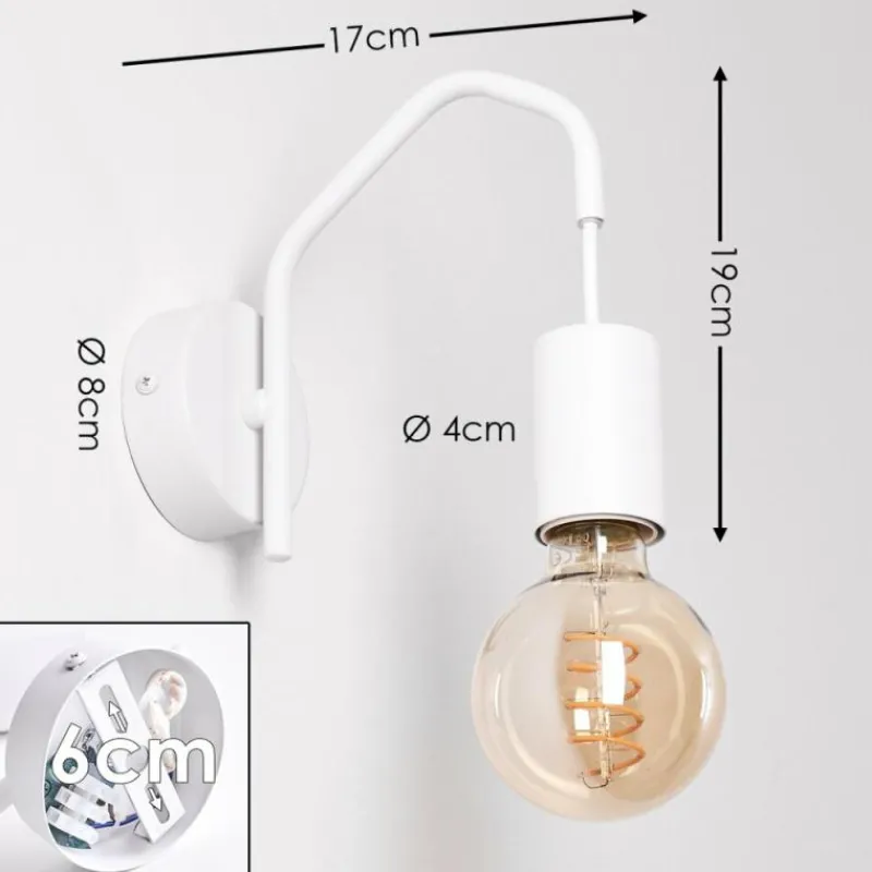 hofstein Applique murale Cuyama Blanc, 1 lumière* Appliques