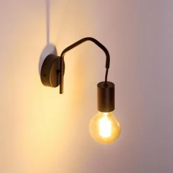 hofstein Applique murale Cuyama Noir, 1 lumière