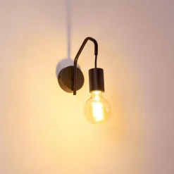 hofstein Applique murale Cuyama Noir, 1 lumière