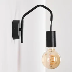 hofstein Applique murale Cuyama Noir, 1 lumière