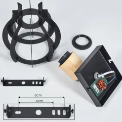 hofstein Applique murale Dandin Noir, 1 lumière* Spots Et Projecteurs