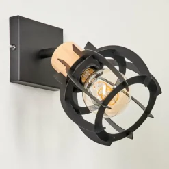 hofstein Applique murale Dandin Noir, 1 lumière* Spots Et Projecteurs