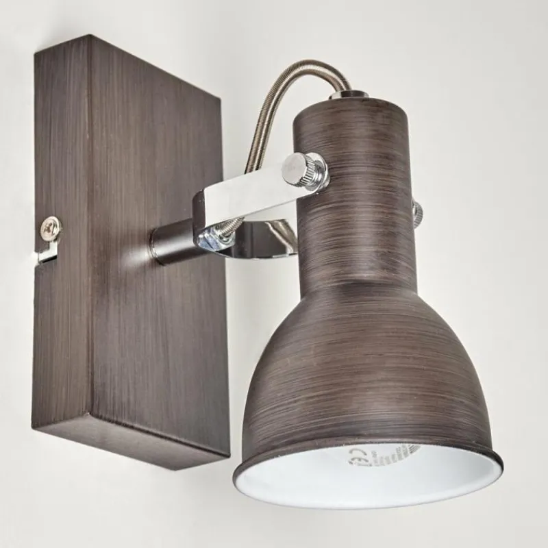 hofstein Applique murale Danikon Brun, Chrome, 1 lumière