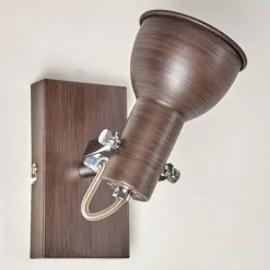 hofstein Applique murale Danikon Brun, Chrome, 1 lumière