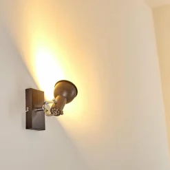 hofstein Applique murale Danikon Brun, Chrome, 1 lumière