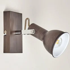 hofstein Applique murale Danikon Brun, Chrome, 1 lumière