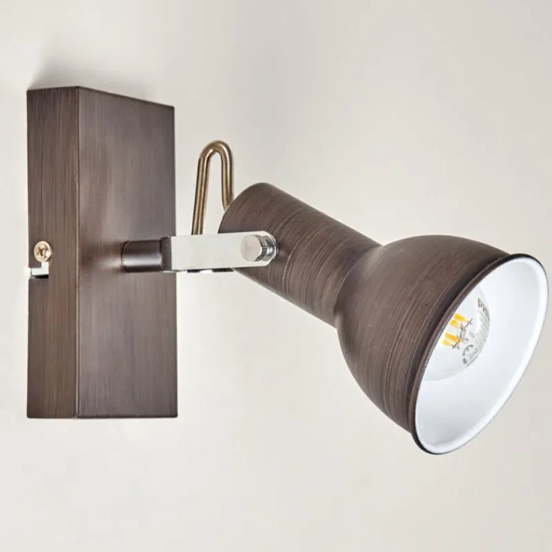 hofstein Applique murale Danikon Brun, Chrome, 1 lumière